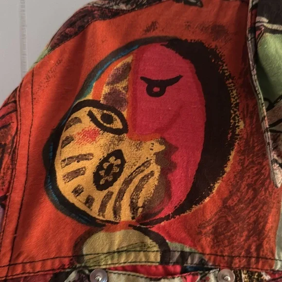 Mirror Image Picasso Art Style Jacket size XL - Picture 16 of 16